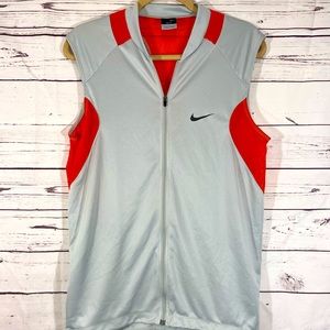 Nike grey dry fit bicycling vest size Large